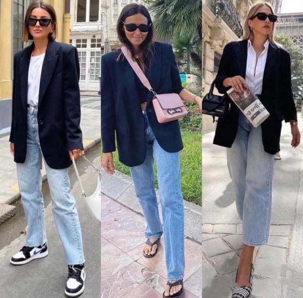 黑色西装外套搭配什么裤子好看