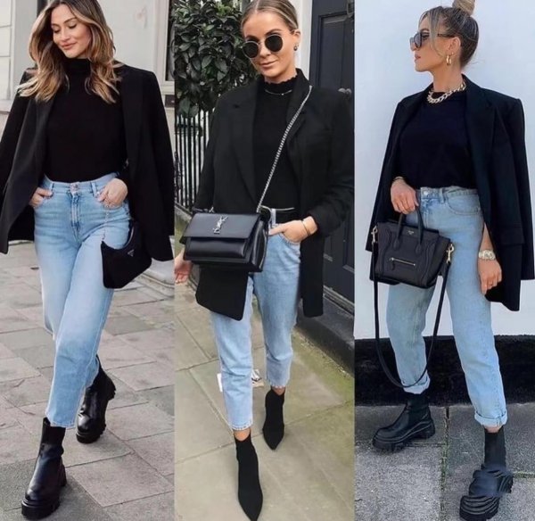 黑色西装外套搭配什么裤子好看