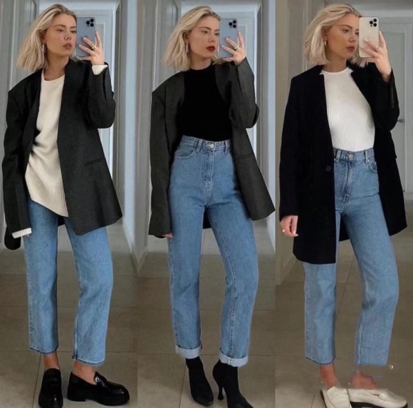 黑色西装外套搭配什么裤子好看