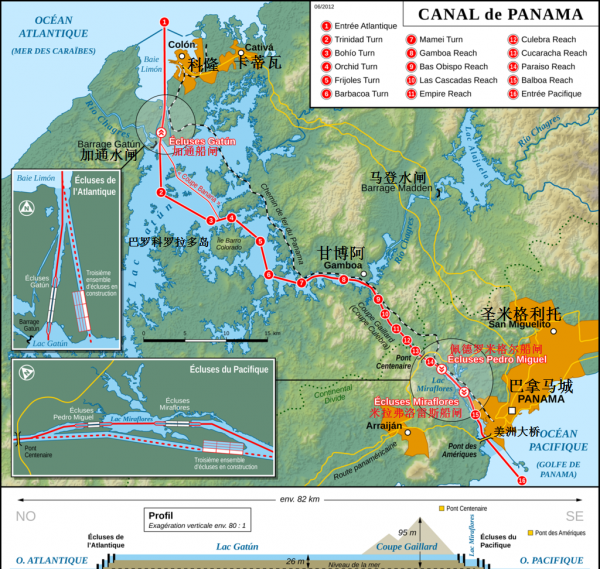 巴拿马运河是哪两个洲的分界线