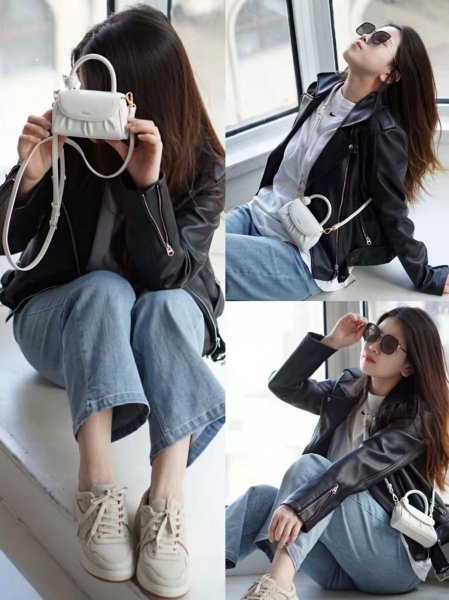 黑色皮衣搭配什么裤子