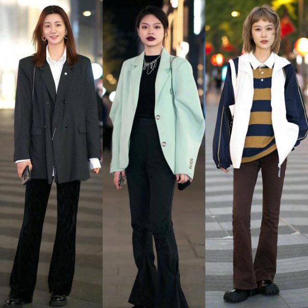 微喇裤搭配什么上衣好看图片