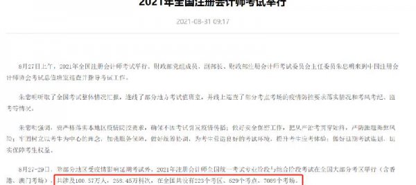 注册会计师全国多少人