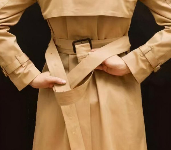 怎么系大衣腰带