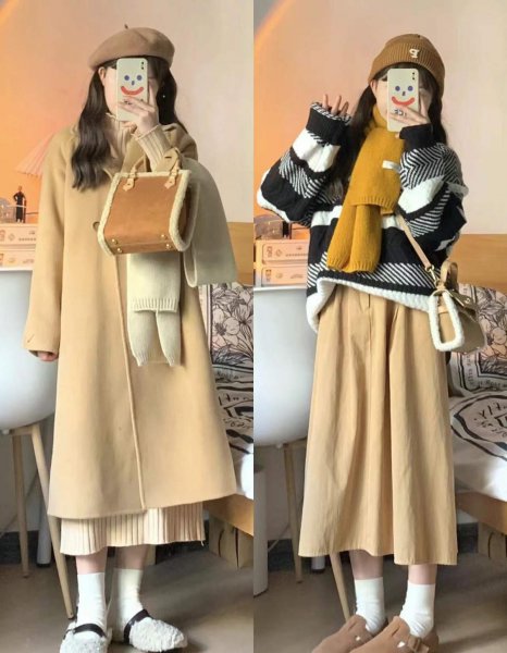 150矮个子女孩冬季穿搭