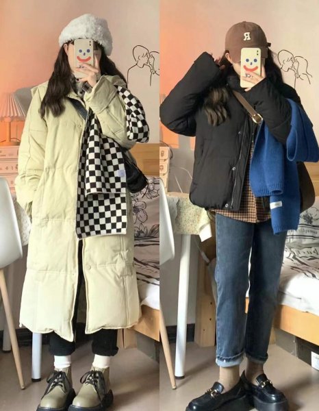 150矮个子女孩冬季穿搭