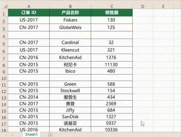 excel删除末尾无尽空白行