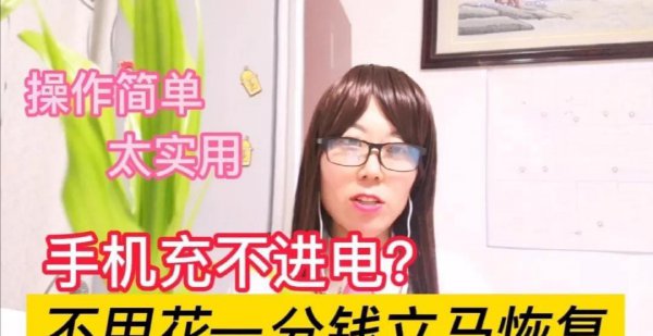 手机充不上电了教你一招在家修复