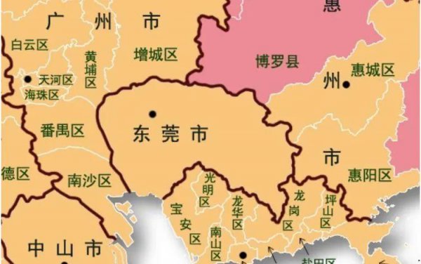 广东东莞在哪个省哪个城市