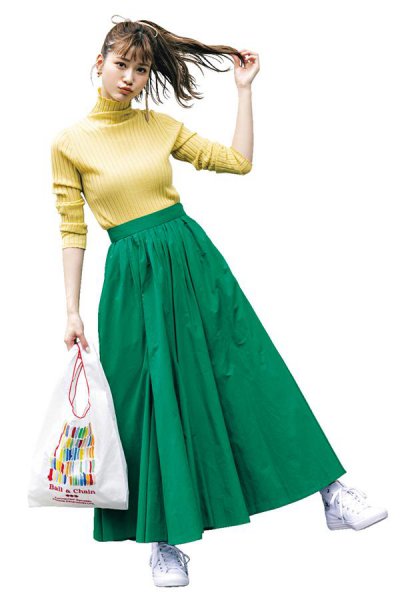 绿裙子搭配什么颜色的上衣