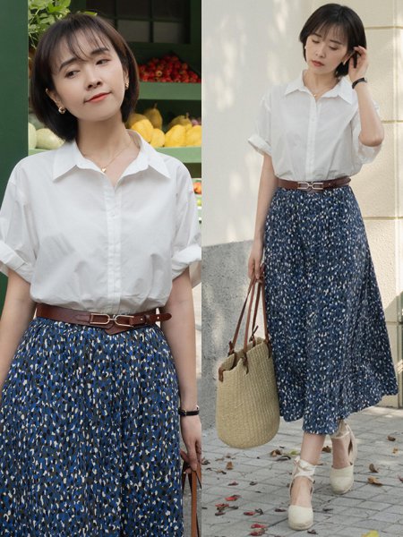 白衬衣的穿搭方案图片