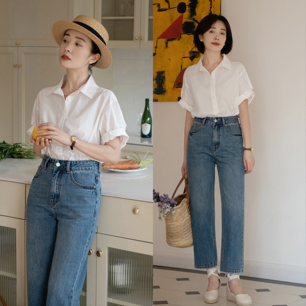 白衬衣的穿搭方案图片