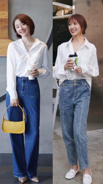 白衬衣的穿搭方案图片