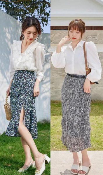 白衬衣的穿搭方案图片