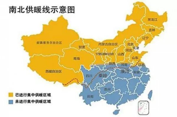 秦岭淮河一线分界线图