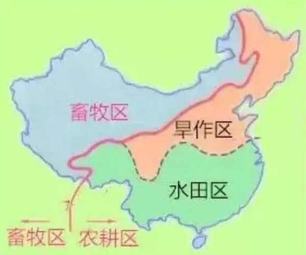 秦岭淮河一线分界线图