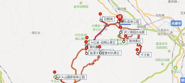 武义旅游景点都有哪些