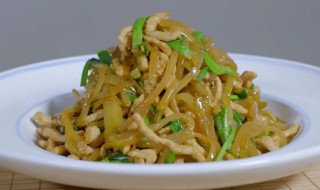 炒肉的做法 榨菜炒肉丝家常做法