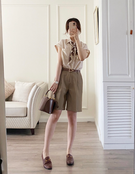 五分裤怎么搭配好看