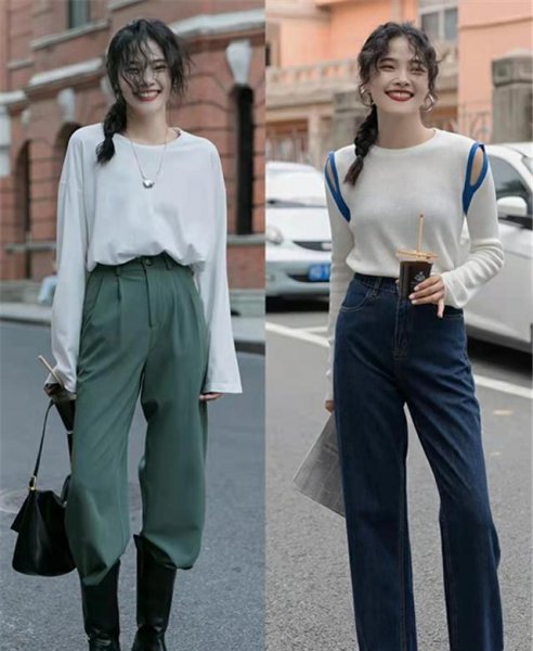 老爹裤搭配什么衣服和鞋子好看