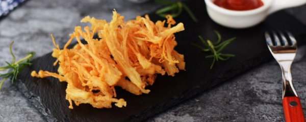 怎么炸金针菇