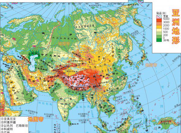 七大洲四大洋简图