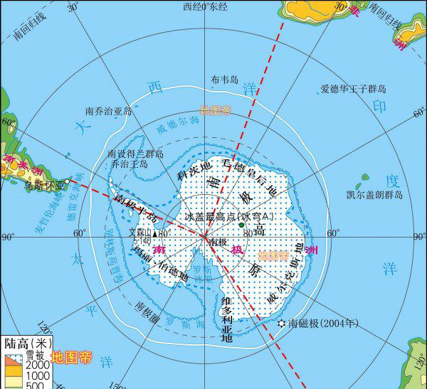 七大洲四大洋简图