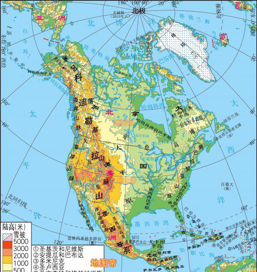 七大洲四大洋简图