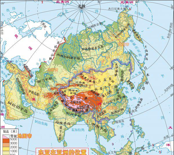 七大洲四大洋简图