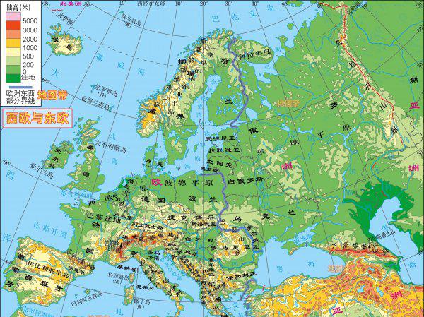 七大洲四大洋简图