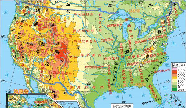 七大洲四大洋简图