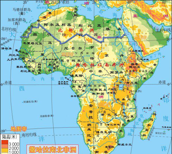 七大洲四大洋简图