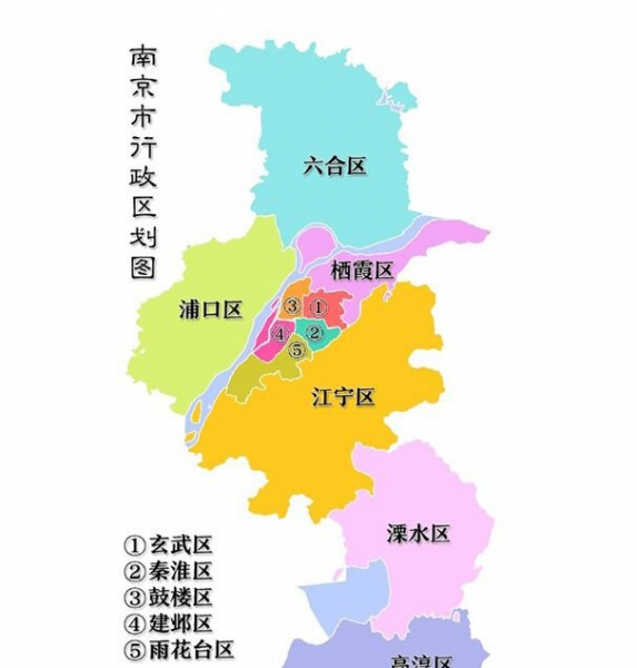 南京几个区分别叫什么
