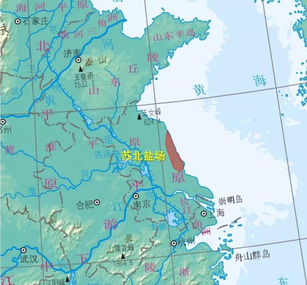 中国四大盐场名称及形成条件