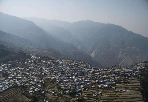 尼泊尔地理位置地图