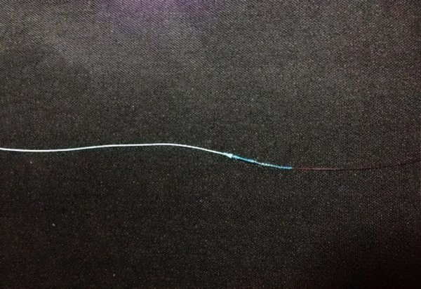 路亚竿前导线和主线的连接方法