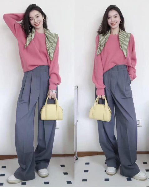 灰裤子搭配什么上衣和鞋子