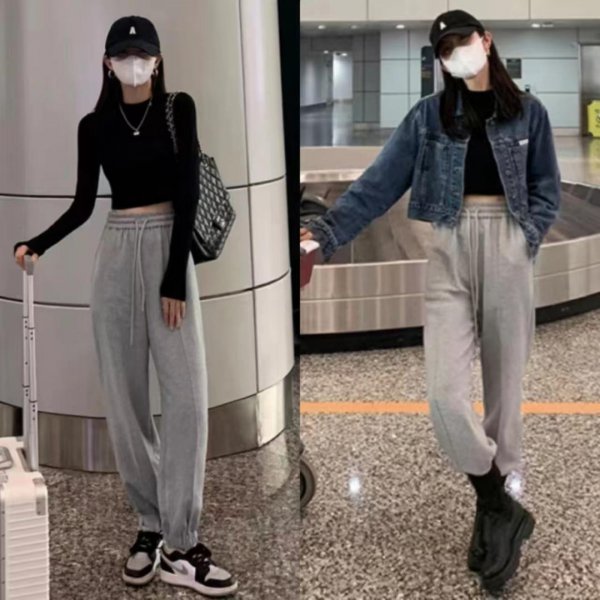 灰裤子搭配什么上衣和鞋子