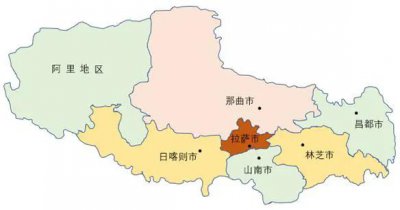 西藏多少平方公里的面积 西藏下辖几个地级行政区