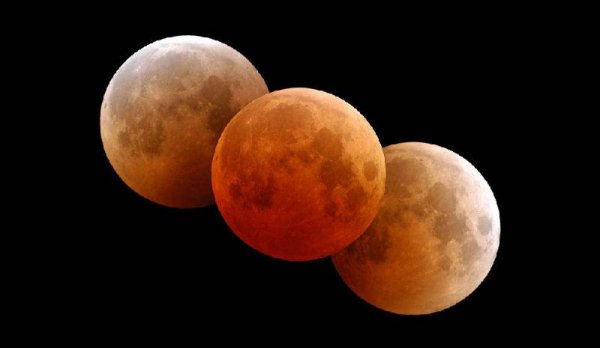 月食是怎么形成的示意图