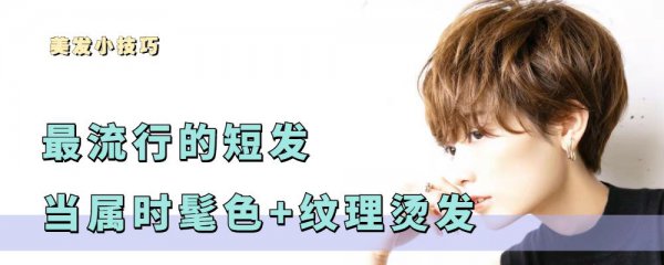 女人减龄的纹理烫短发