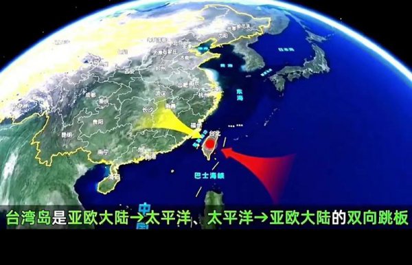 台湾在我国的什么方向