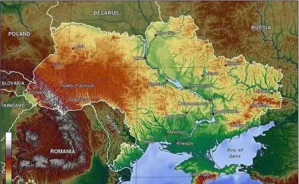 乌克兰地形以什么为主