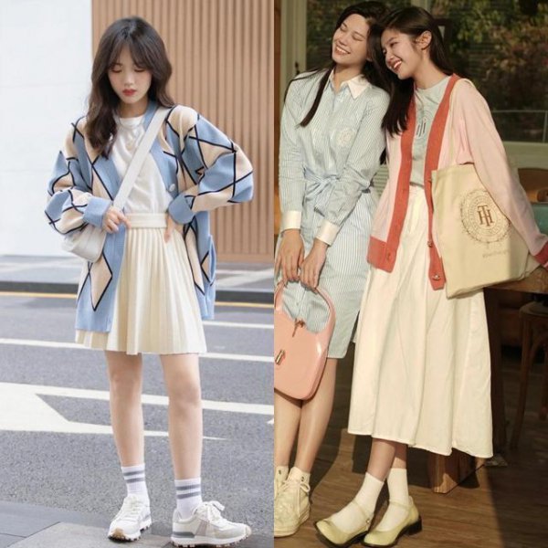 白色短裙搭配什么颜色的上衣好看