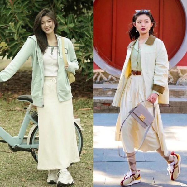 白色短裙搭配什么颜色的上衣好看