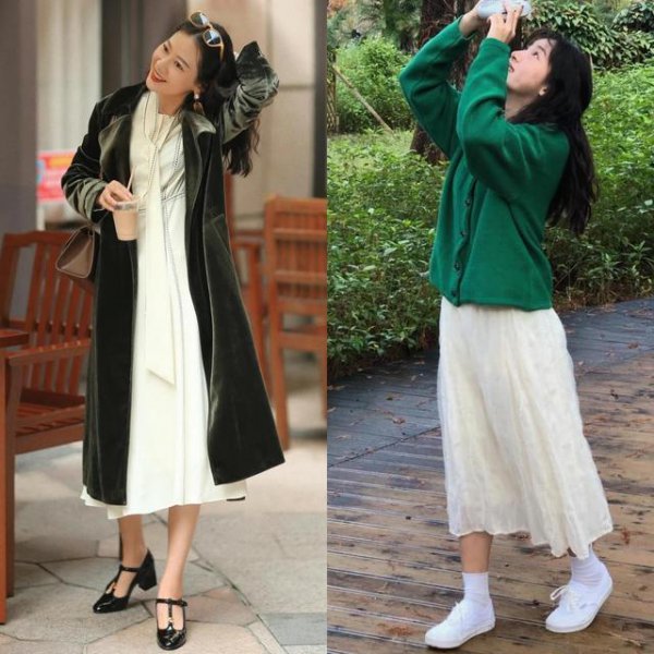 白色短裙搭配什么颜色的上衣好看