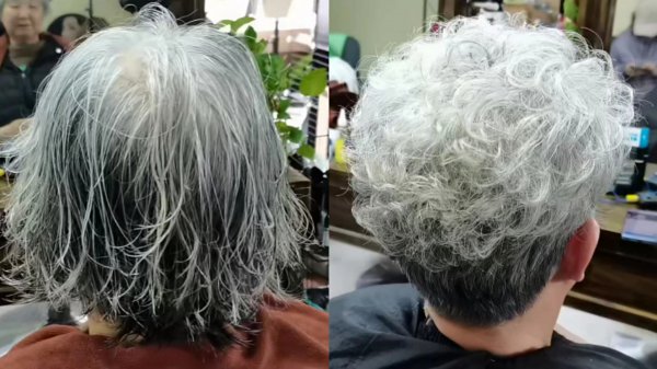 女士白发不显老发型