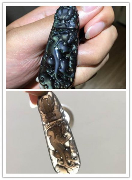 冰种黑曜石和玻璃区别