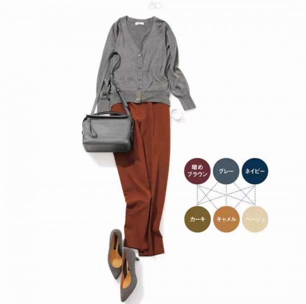 衣服颜色搭配表