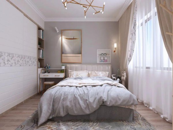 卧室刷什么颜色的乳胶漆好看效果图